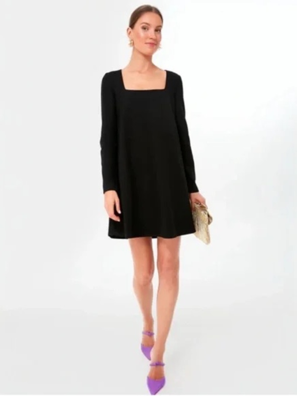 Tuckernuck Black Middleton Long Sleeve Swing Dress  Size XL NWT